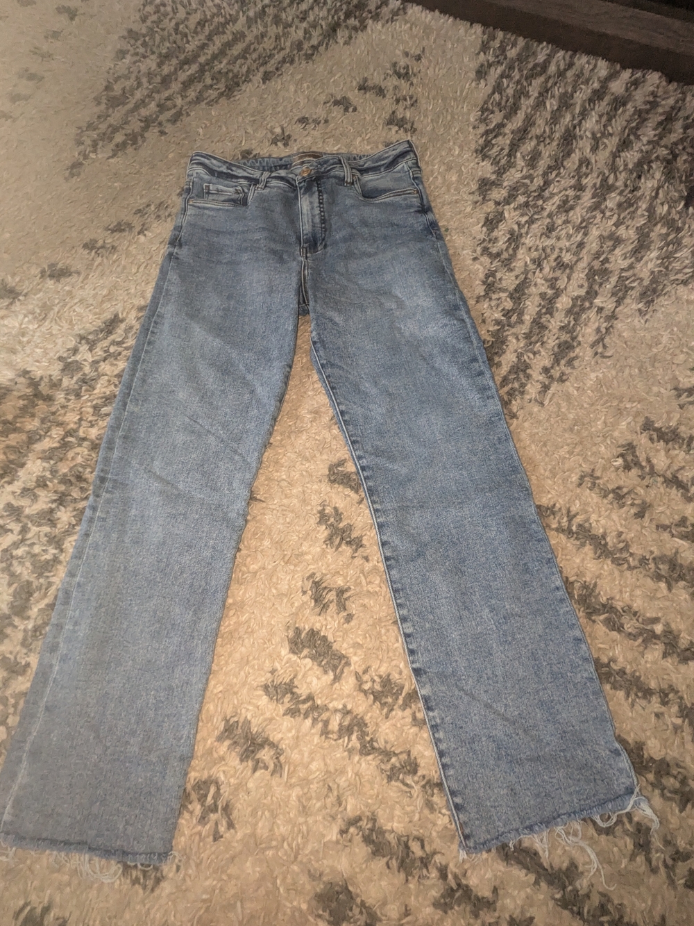 Kut from the Kloth Light Blue Straight-Leg Jeans